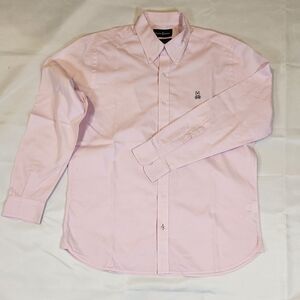 Men's Pink Button-Down Shirt Size L-G